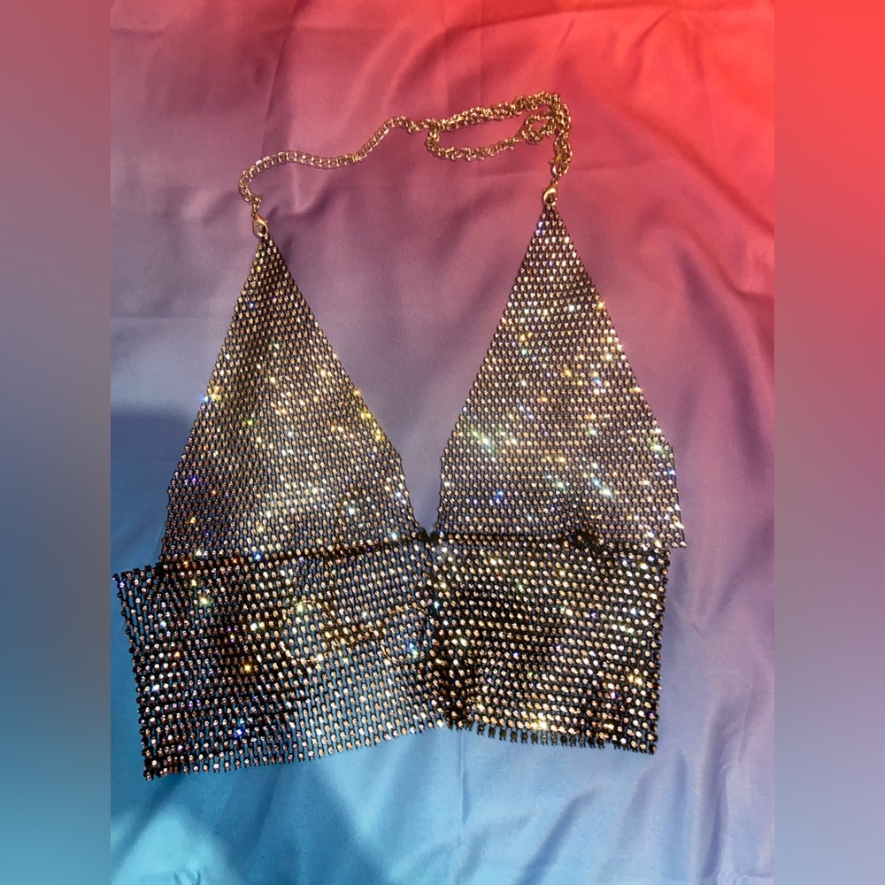 Sparkly crop tops